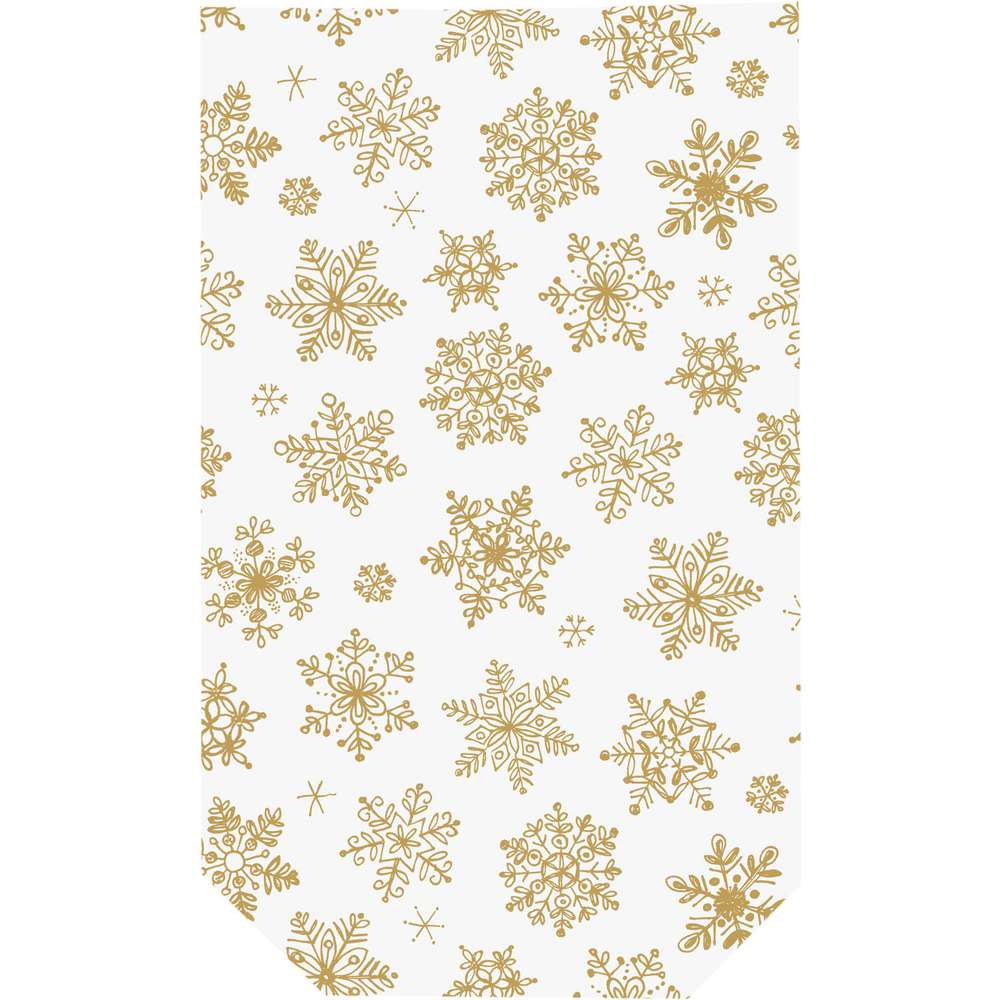 Produktabbildung Braun+Company Klarsichtbeutel Schneeflocken, 14,5x23,5cm, 10er