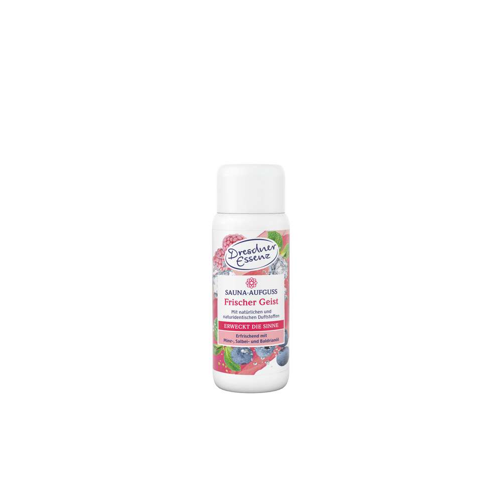 Produktabbildung Dresdner Essenz Sauna-Aufguss Frischer Geist, Minz,-Salbei und Baldrianöl