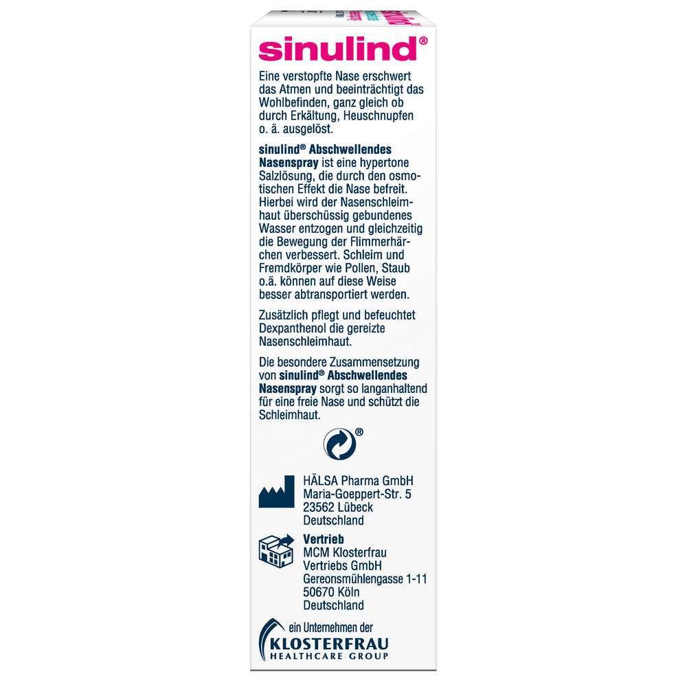 Produktabbildung Sinulind Nasenspray abschwellend