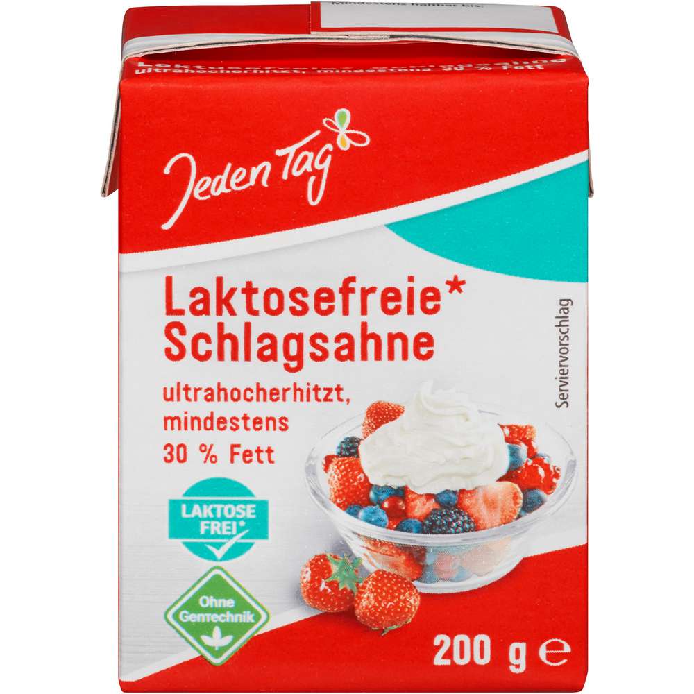 Produktabbildung Jeden Tag Haltbare Schlagsahne 30%, laktosefrei