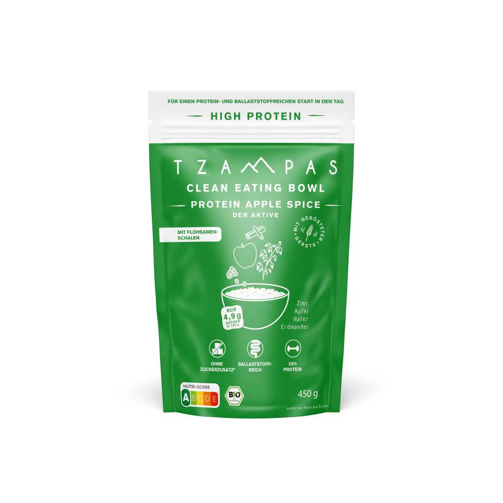 Produktabbildung TZAMPAS Clean Eating Bowl Protein Apple