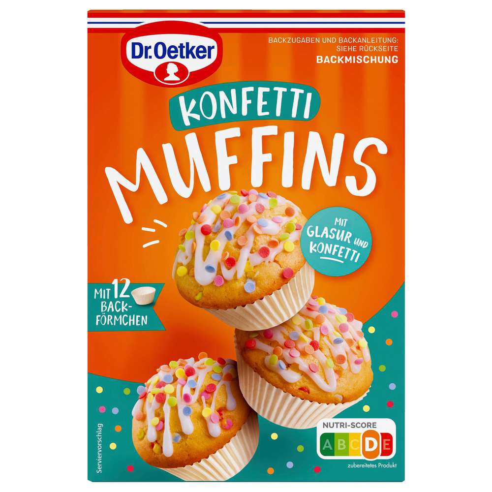 Produktabbildung Dr. Oetker Backmischung Konfetti Muffins