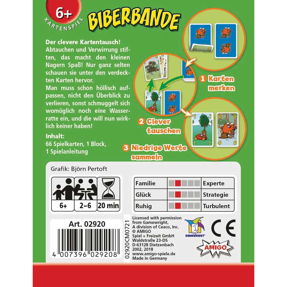 Produktabbildung Amigo Kartenspiel Biberbande
