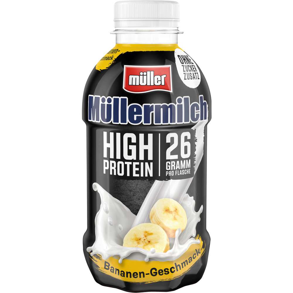 Produktabbildung Müller Müllermilch, High Protein, Bananen-Geschmack