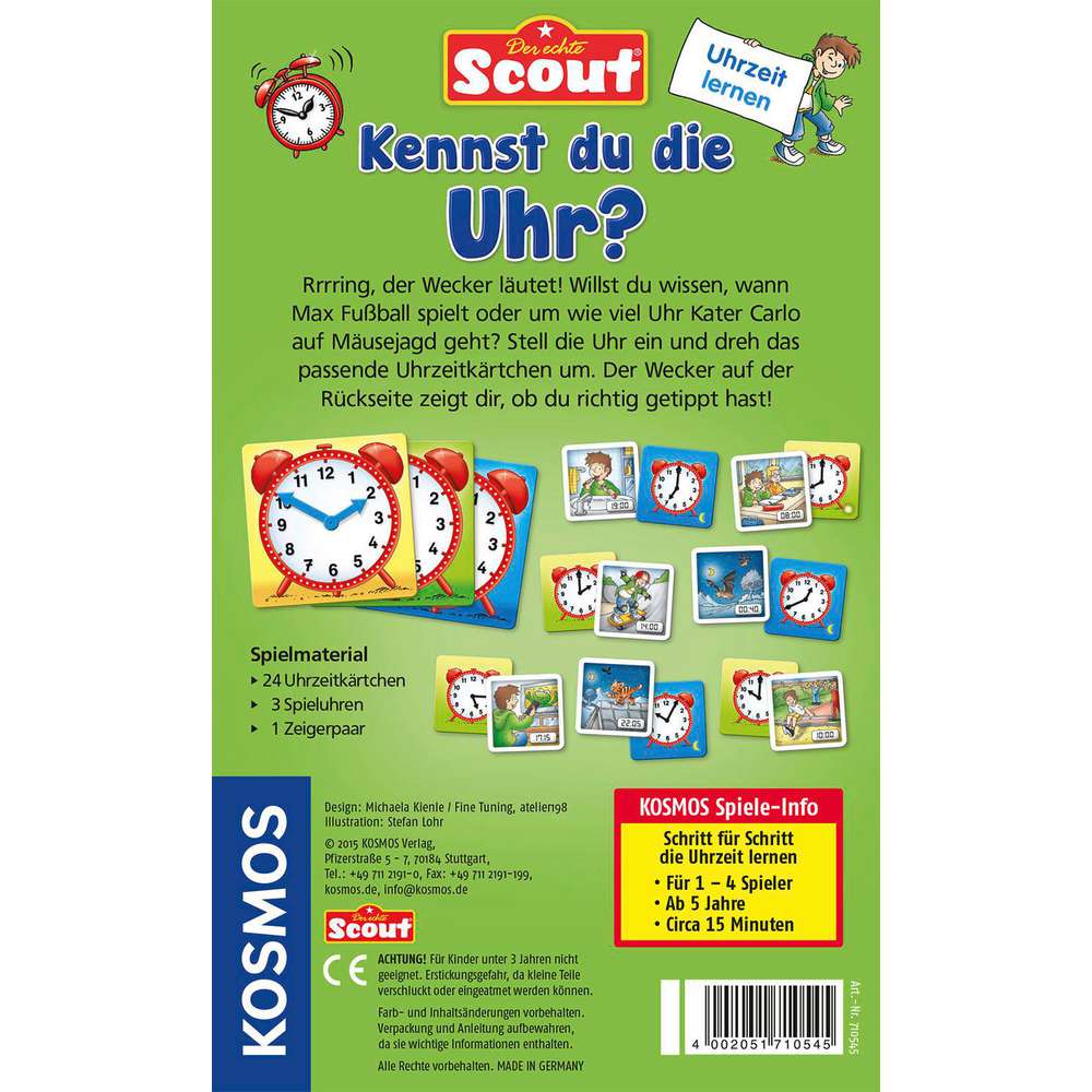 Produktabbildung Kosmos Scout - Kennst du die Uhr?