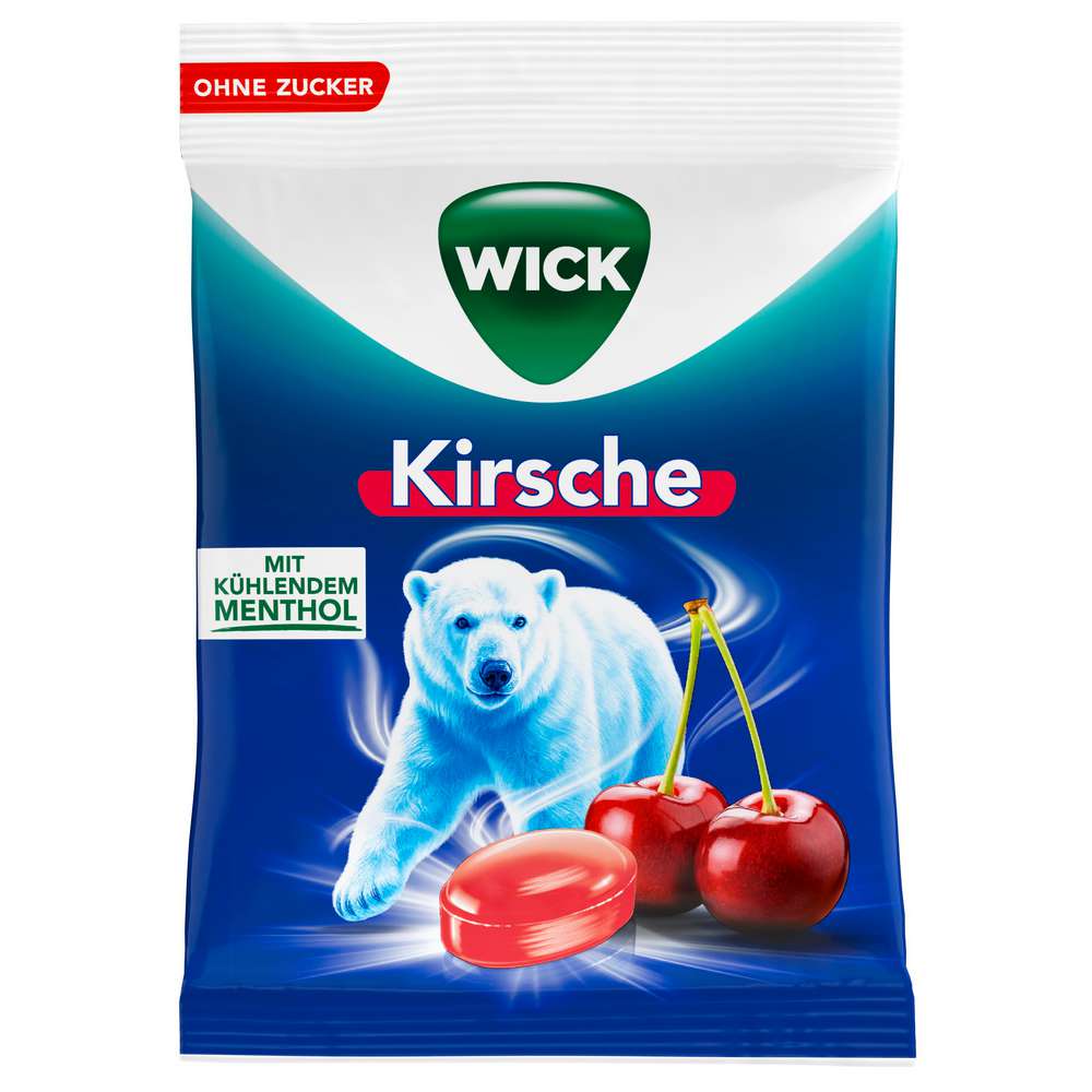 Produktabbildung Wick Bonbons Kirsche-Eukalyptus, ohne Zucker
