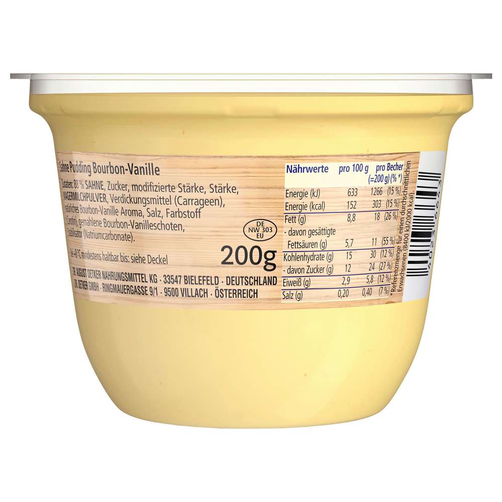 Produktabbildung Dr. Oetker Sahne Pudding, Bourbon-Vanille 