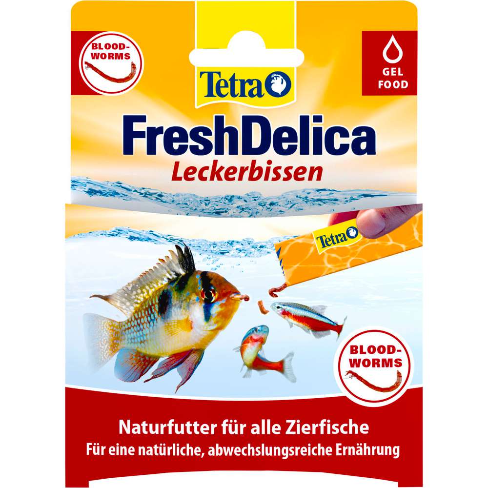 Produktabbildung Tetra Fischfutter Fresh Delica, rote Mückenlarven