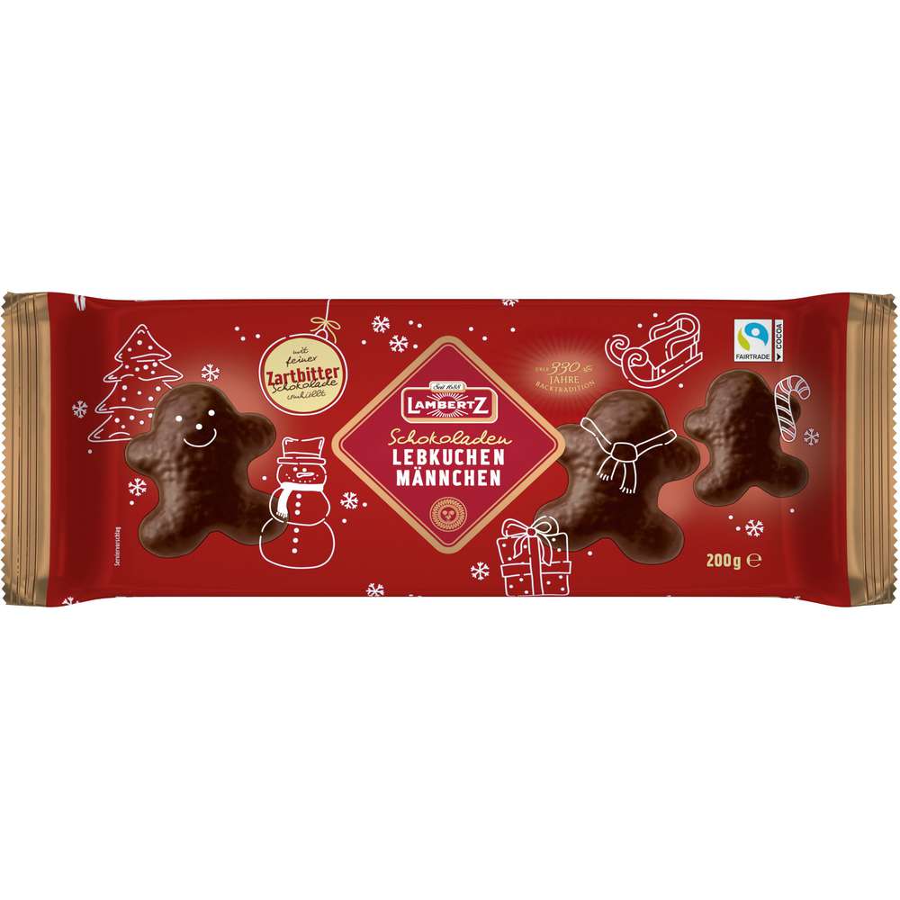 Produktabbildung Lambertz Lebkuchenmännchen, Zartbitter