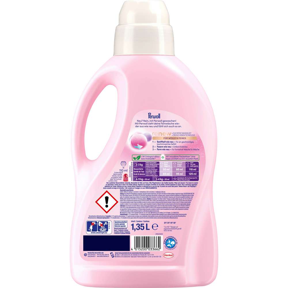 Produktabbildung Perwoll Fein-Waschmittel, flüssig, Renew für Wolle & Feines