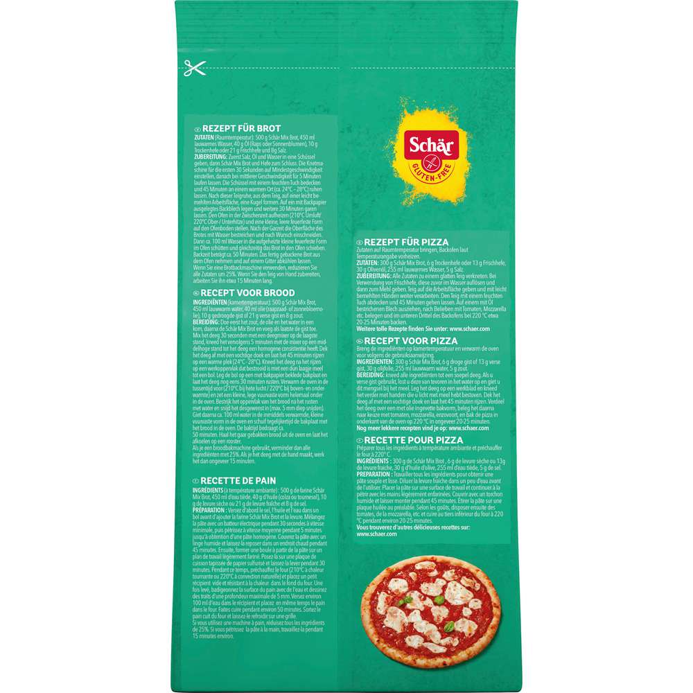 Produktabbildung Schär Brotbackmischung Brotmix, Mix B