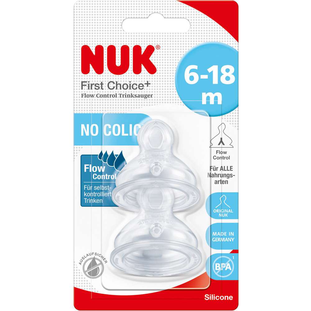 Produktabbildung Nuk Trinksauger Silikon, 6-18 Monate