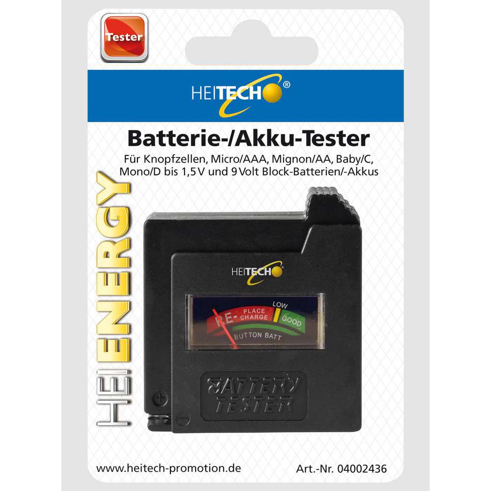 Produktabbildung Heitech Batterie- und Akkutester