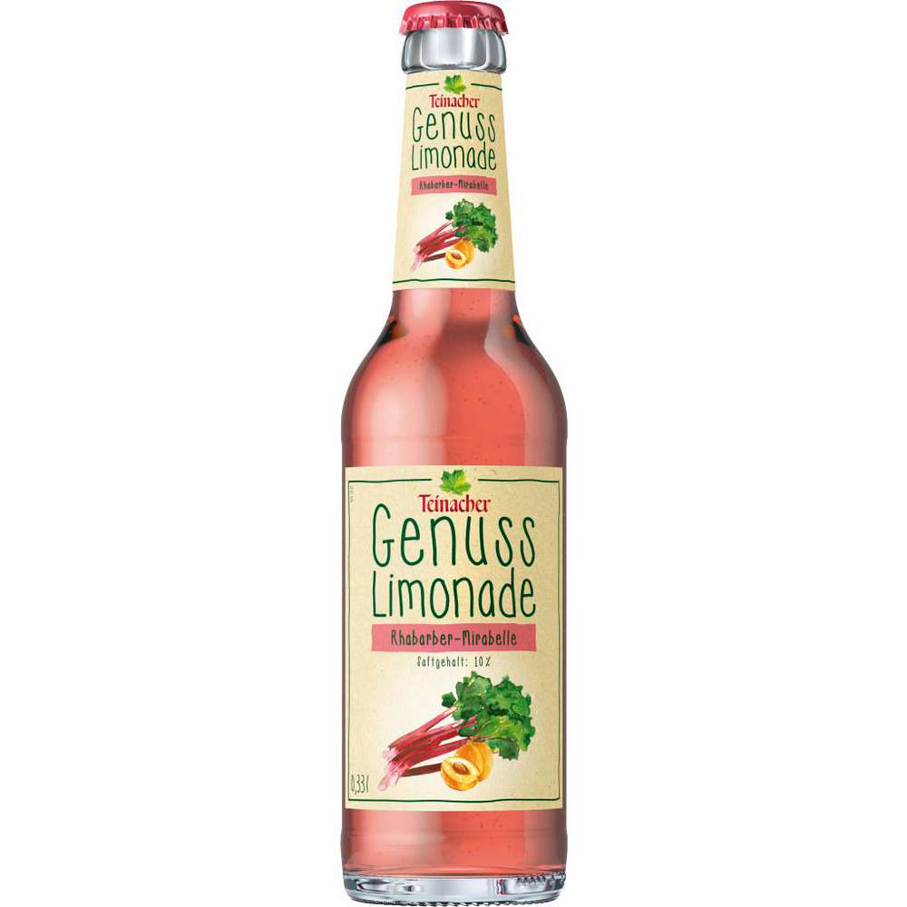 Produktabbildung Teinacher Genuss Limonade, Rhabarber/Mirabelle