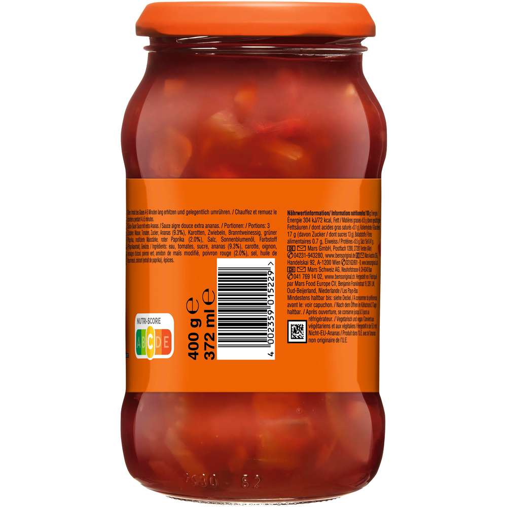 Produktabbildung BEN'S ORIGINAL Soße Süß-Sauer, Ananas
