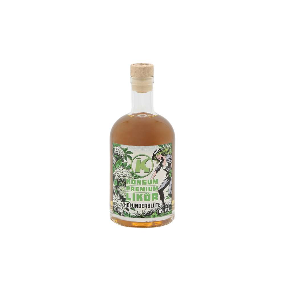Produktabbildung Konsum Premium Holunderblütenlikör 18%