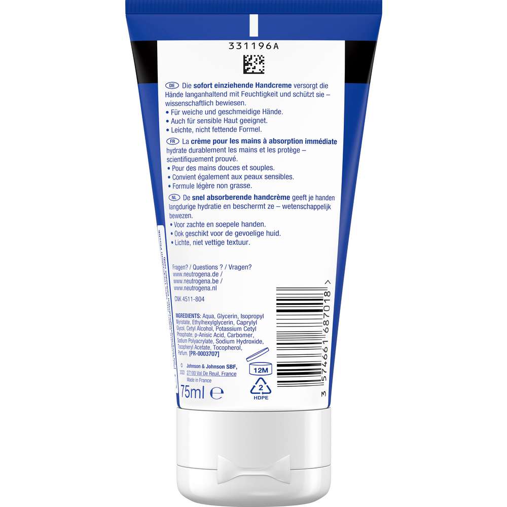 Produktabbildung Neutrogena Handcreme, Schnell einziehend