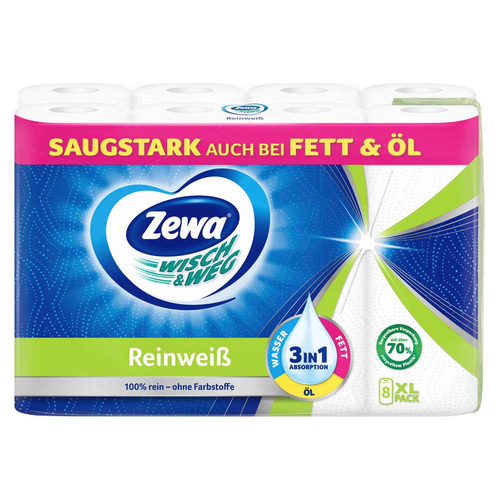 Produktabbildung Zewa Wisch & Weg Reinweiß Küchentücher