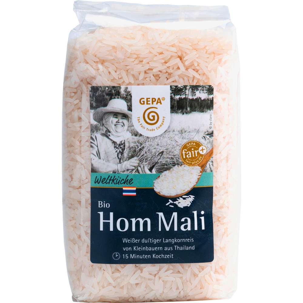 Produktabbildung Gepa Bio Langkornreis Hom Mali, weiß