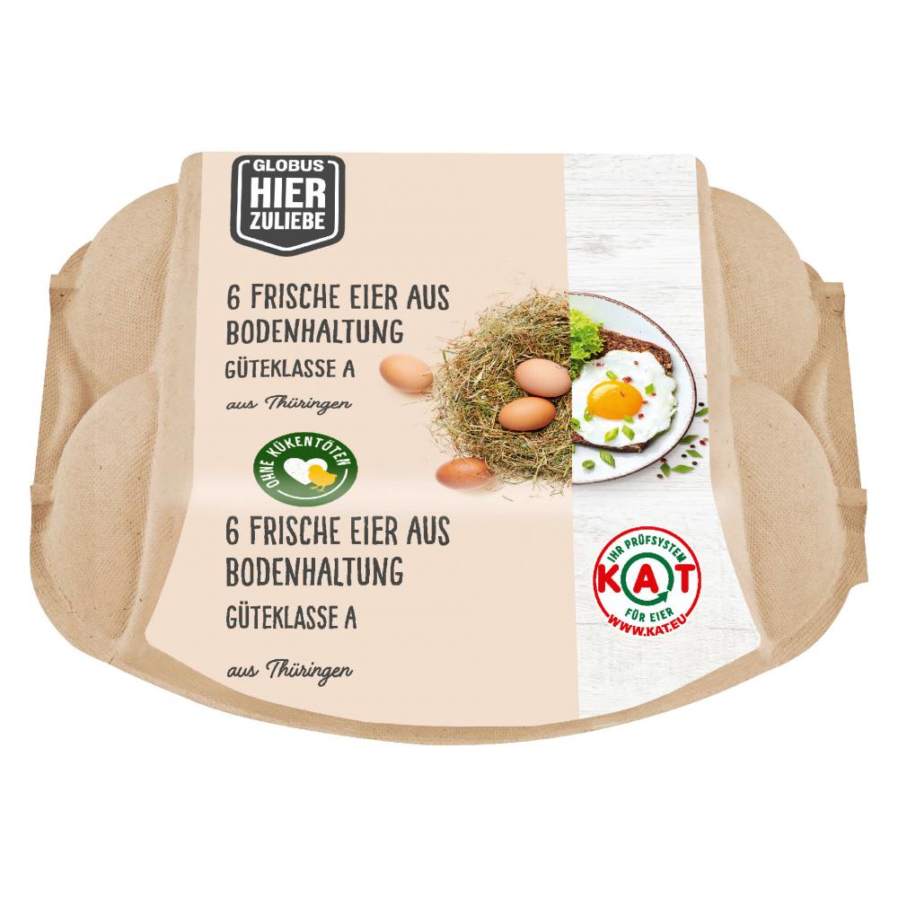 Produktabbildung keine Marke Globus HierZuliebe Frische Eier, je 6 Stück