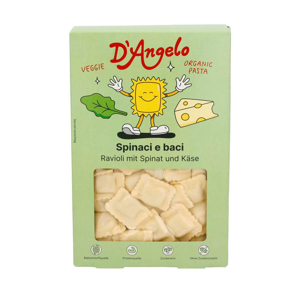 Produktabbildung D'Angelo Tortellini, Käse-Spinat