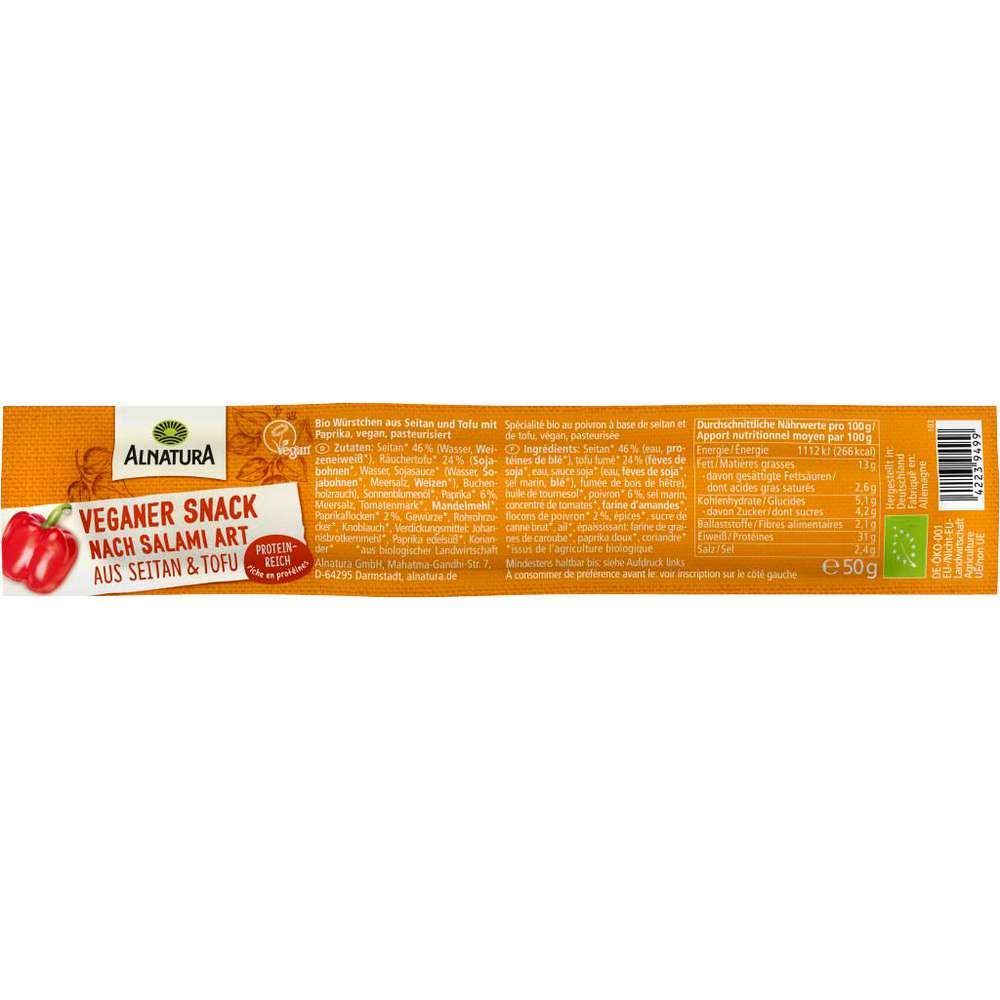Produktabbildung Alnatura Veggie-Salami