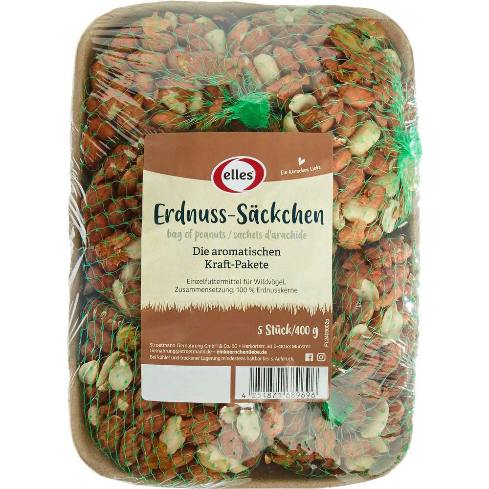Produktabbildung elles Erdnuss-Säckchen für Vögel
