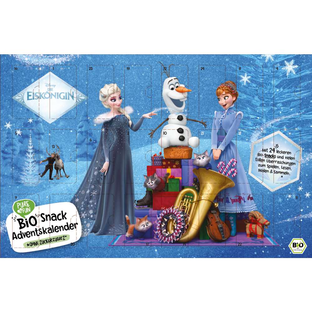 Produktabbildung Pure & Fun Adventskalender Frozen 2025 mit Bio Snacks