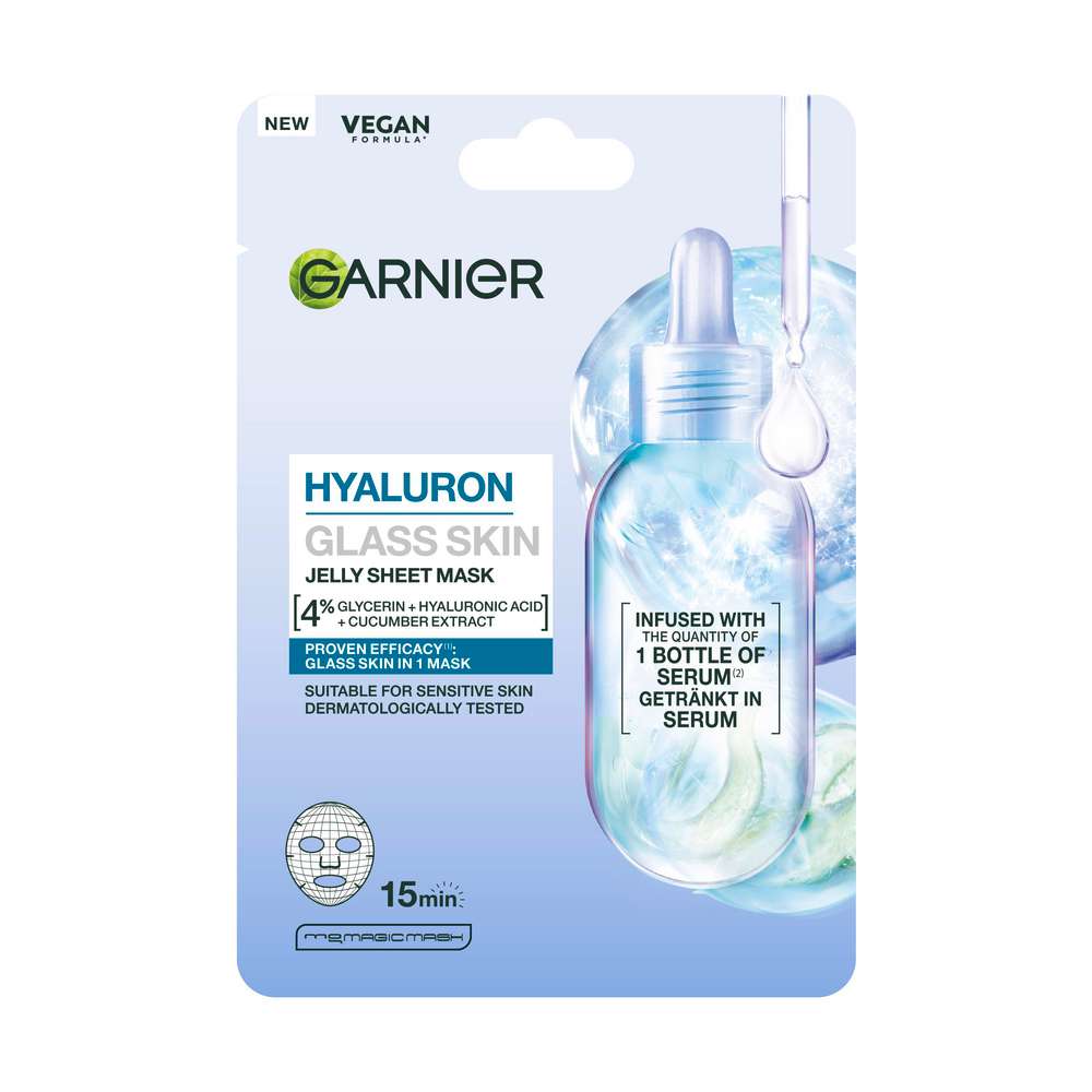 Produktabbildung Garnier Tuchmaske Skin Active Hyaluron Glass Skin