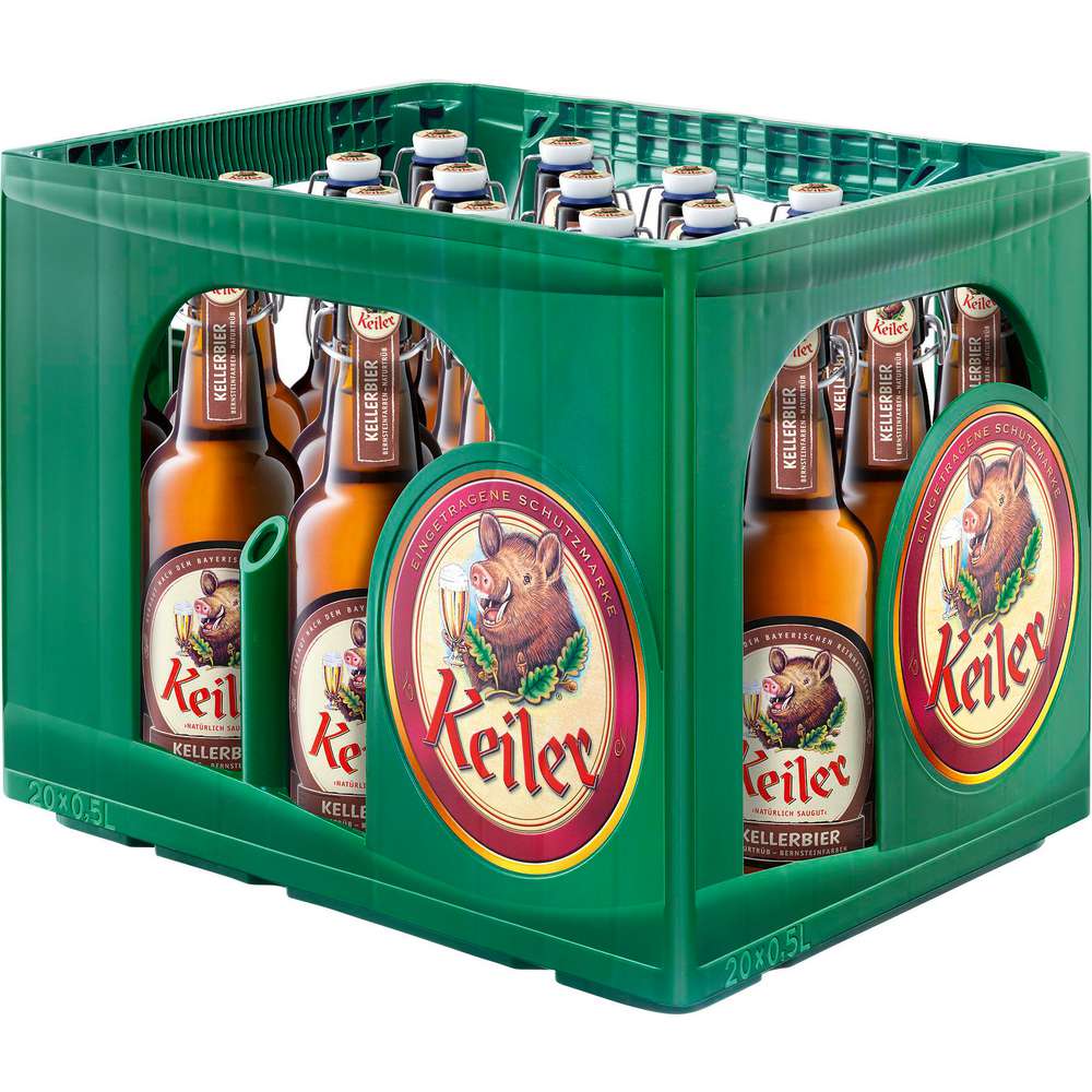 Produktabbildung Keiler Kellerbier, naturtrüb (20x 0,500 Liter)