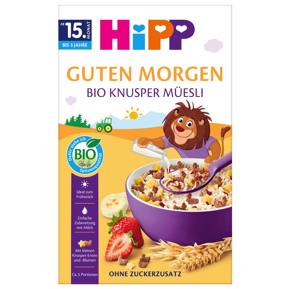 Produktabbildung Hipp Bio Knusper-Müsli Knusper Müesli, ohne Zuckerzusatz