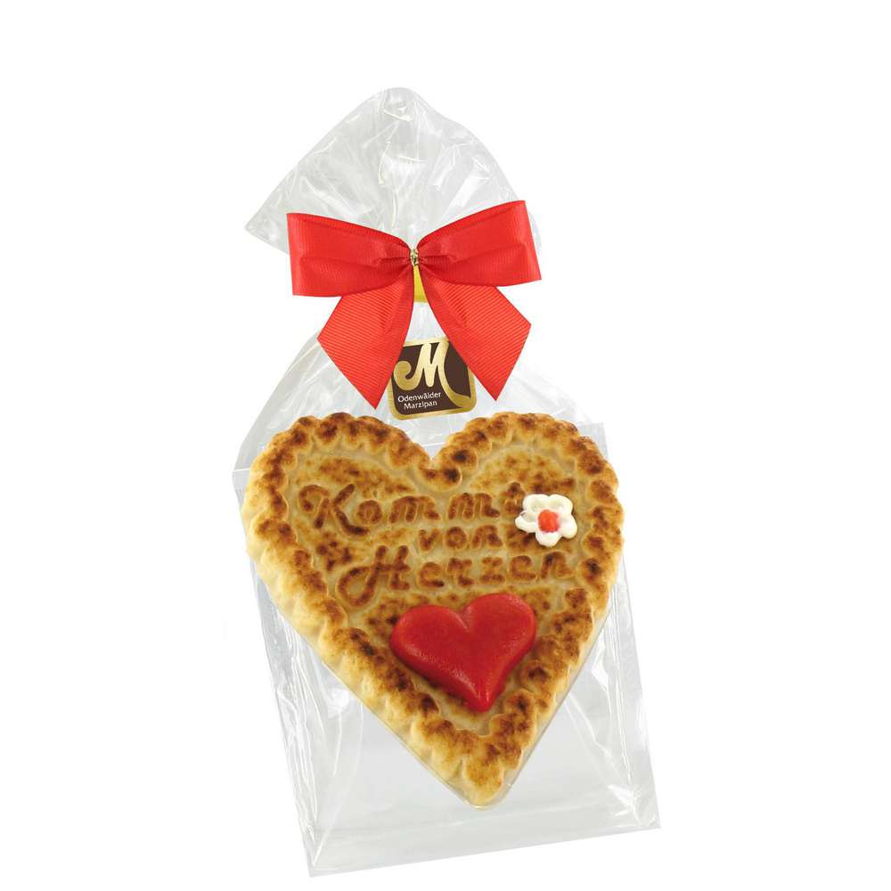 Produktabbildung Odenwälder Marzipan Marzipan-Herz, geflämmt