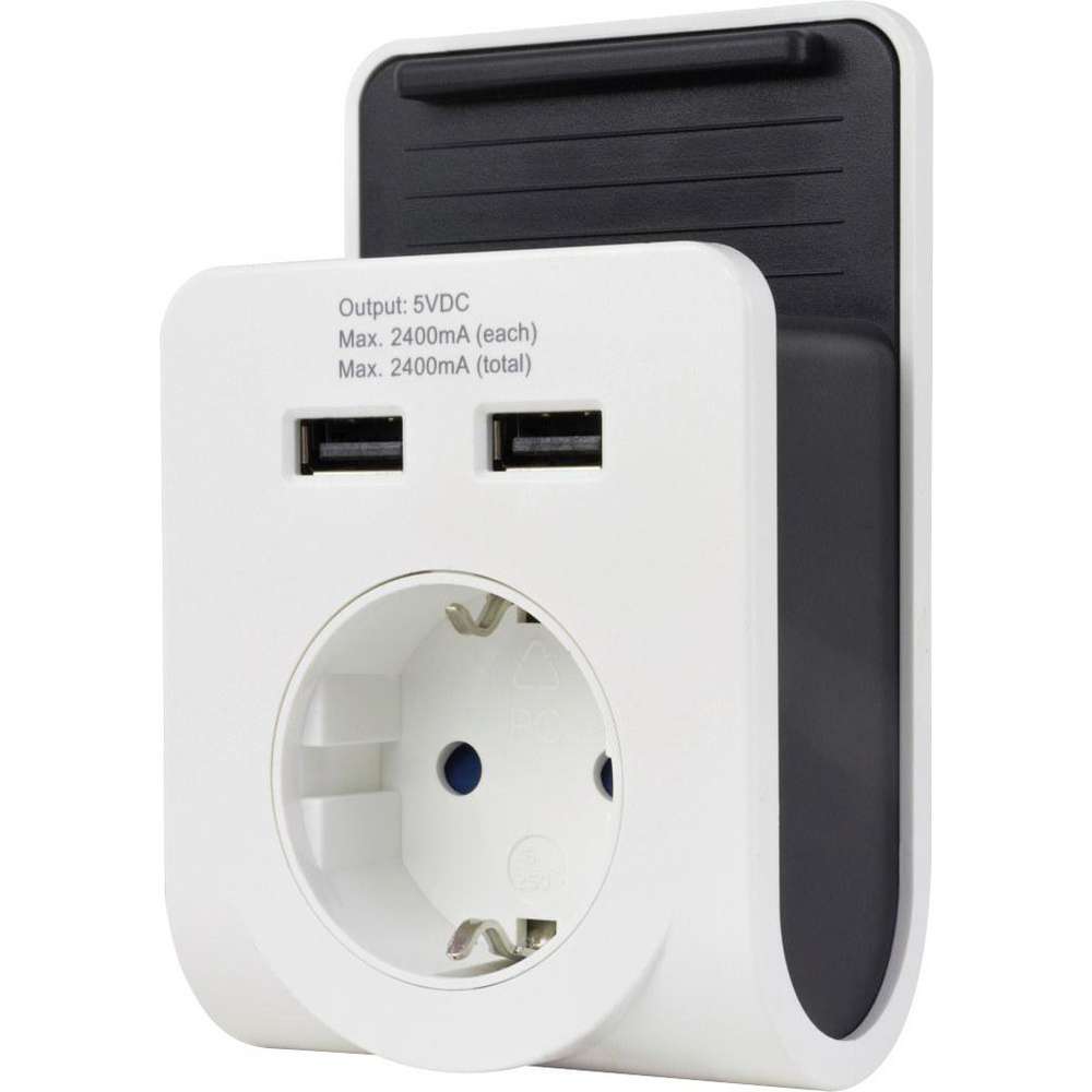 Produktabbildung REV Ladegerät mir Ablage 2x USB