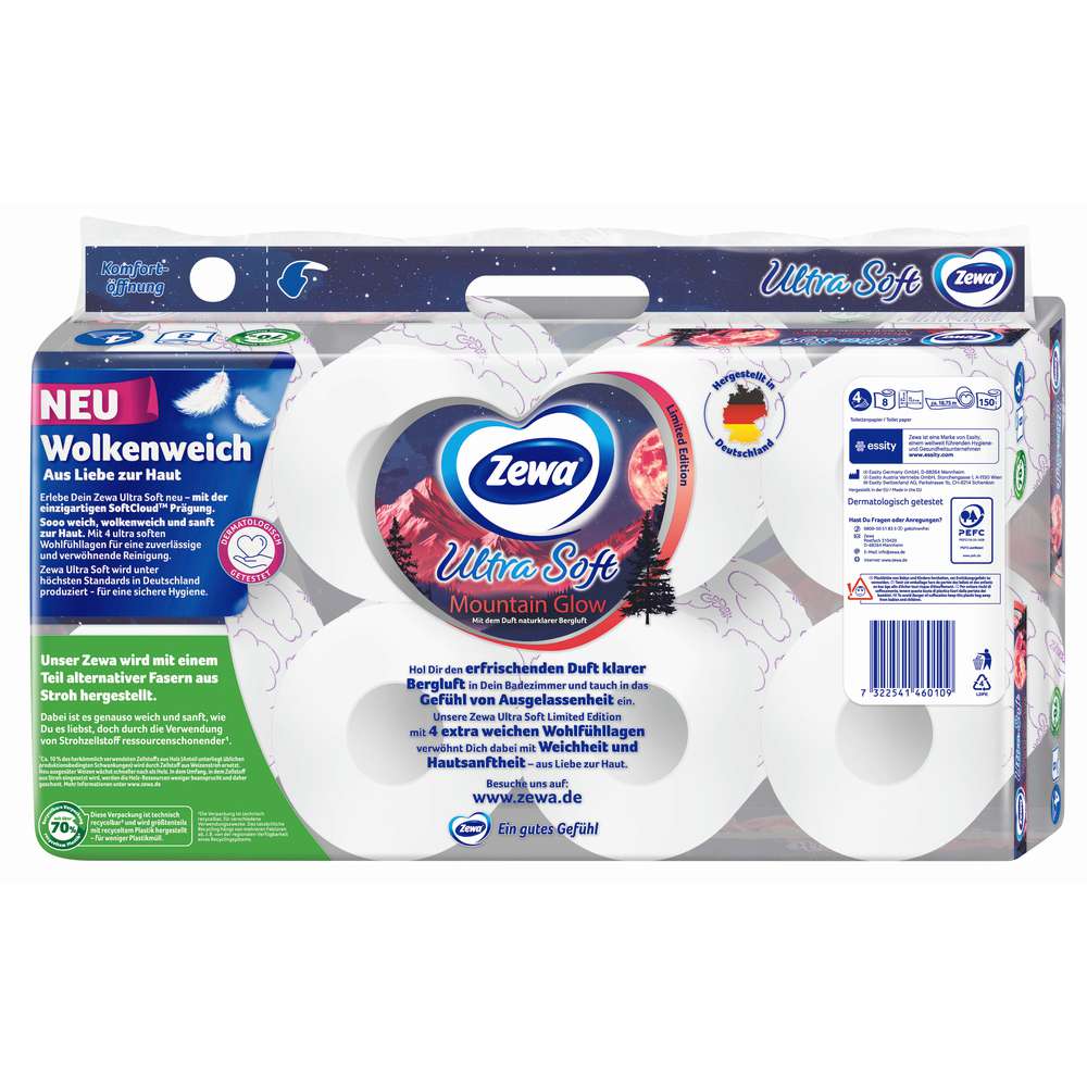 Produktabbildung Zewa Toilettenpapier Ultra Soft Toipa, 4-lagig