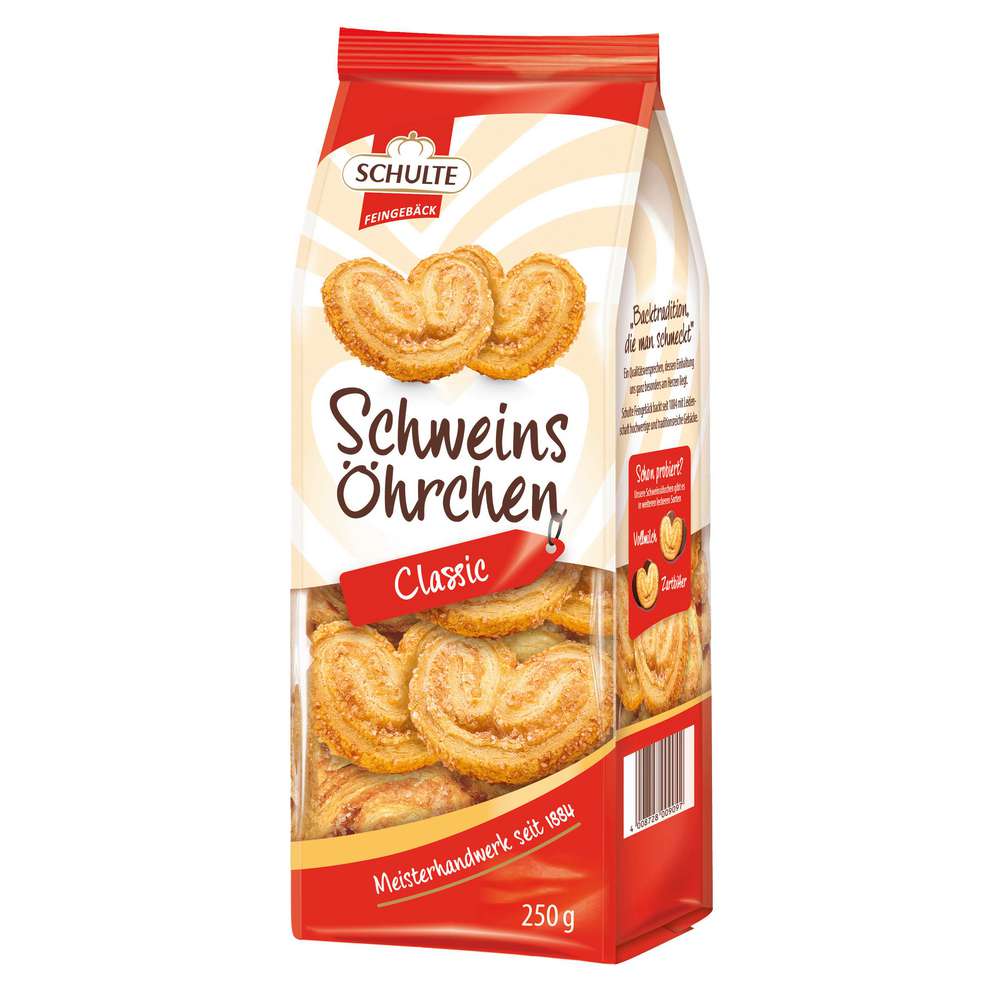 Produktabbildung Schulte Blätterteig Gebäck Schweinsöhrchen
