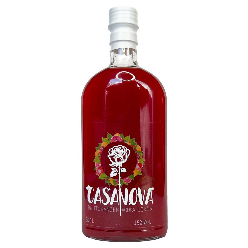 Produktabbildung 24seven Casanova Blutorangen-Vodka Likör 15%