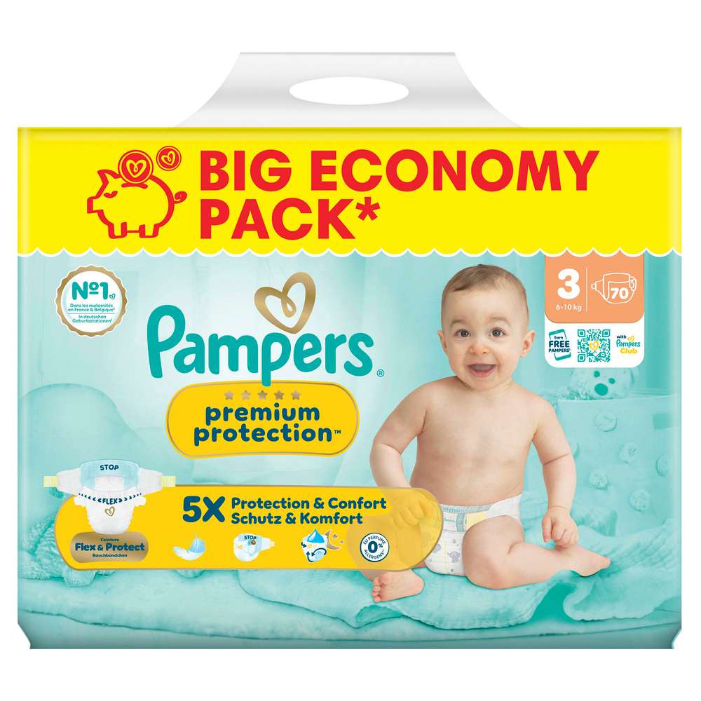 Produktabbildung Pampers Windeln Premium Protection Gr. 3 Midi 6-10kg