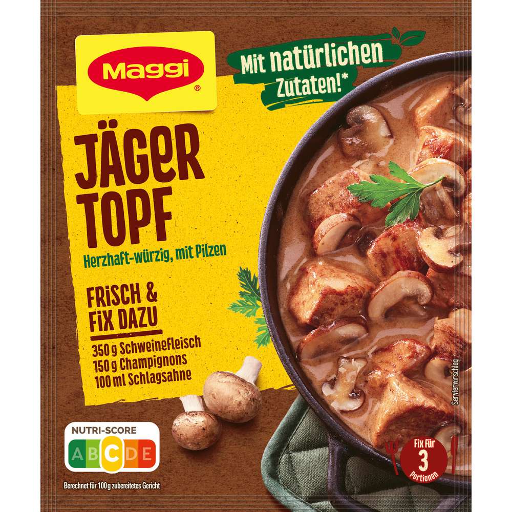 Produktabbildung Maggi Fix-Würzmischung, Jägertopf