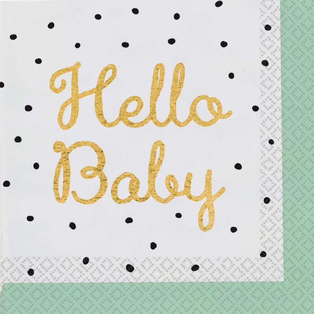 Produktabbildung Riethmüller Servietten Hello Baby 33 x 33 cm, 16 Stück