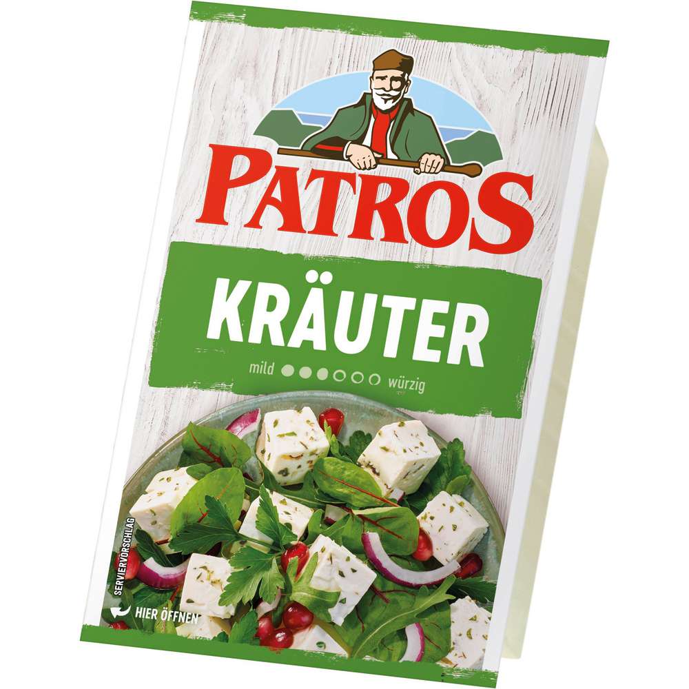 Produktabbildung Patros Hirtenkäse, Kräuter