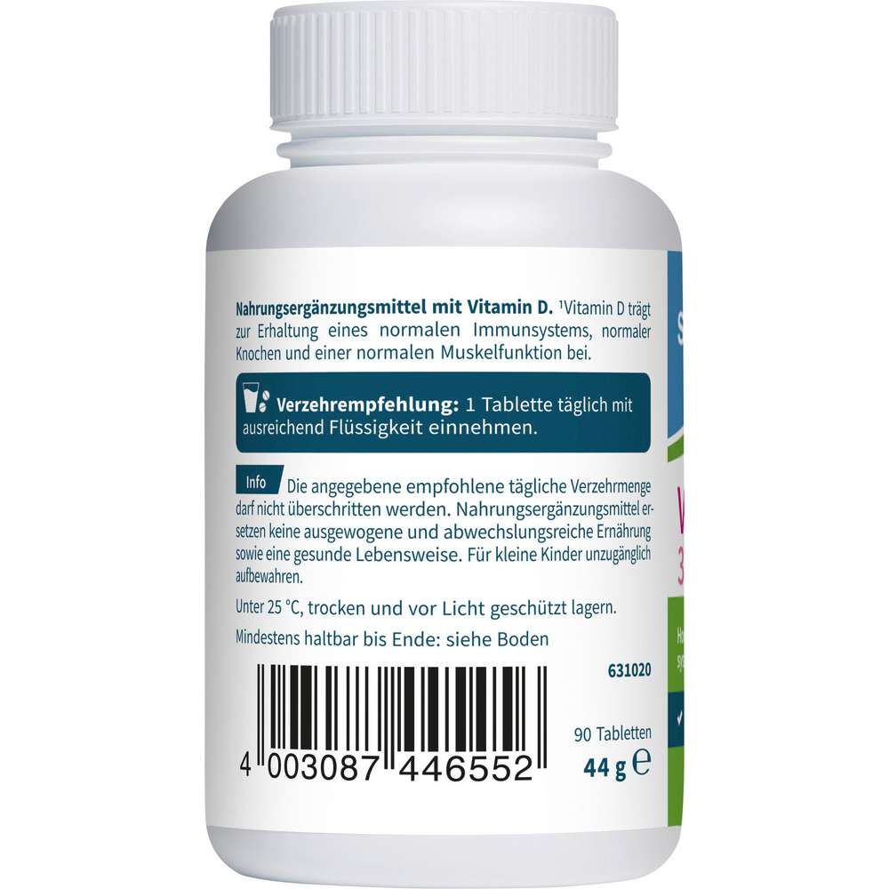 Produktabbildung sanotact Vitamin D2 3200 I.E. Tabletten