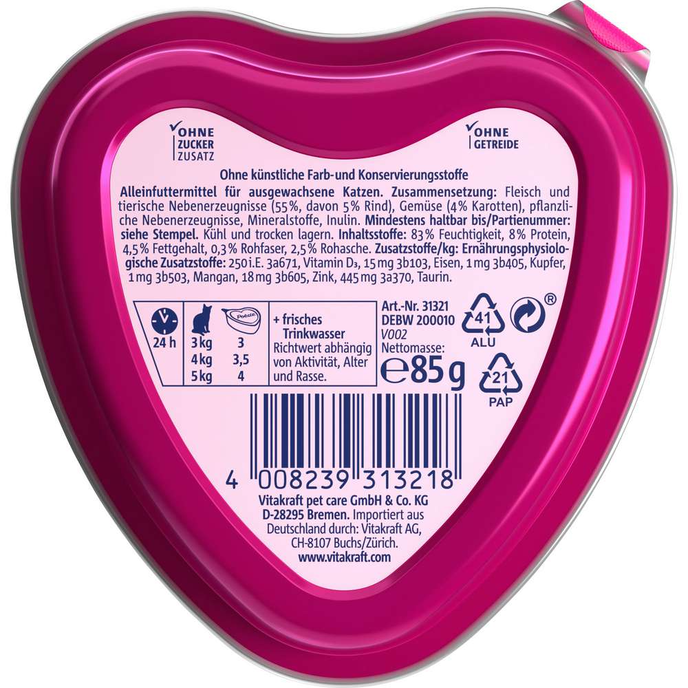 Produktabbildung Vitakraft Katzen-Nassfutter Poésie Sauce, Rind & Karotten