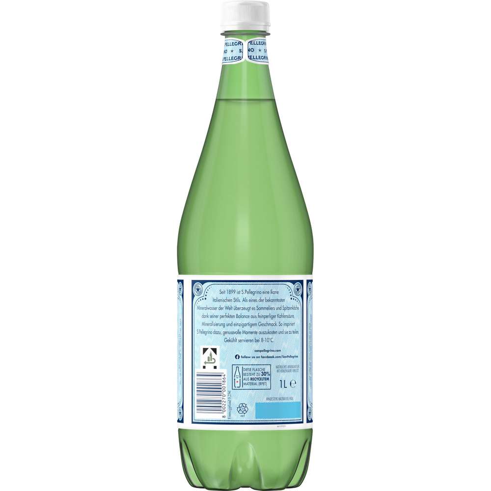 Produktabbildung San Pellegrino Mineralwasser, mit Kohlensäure