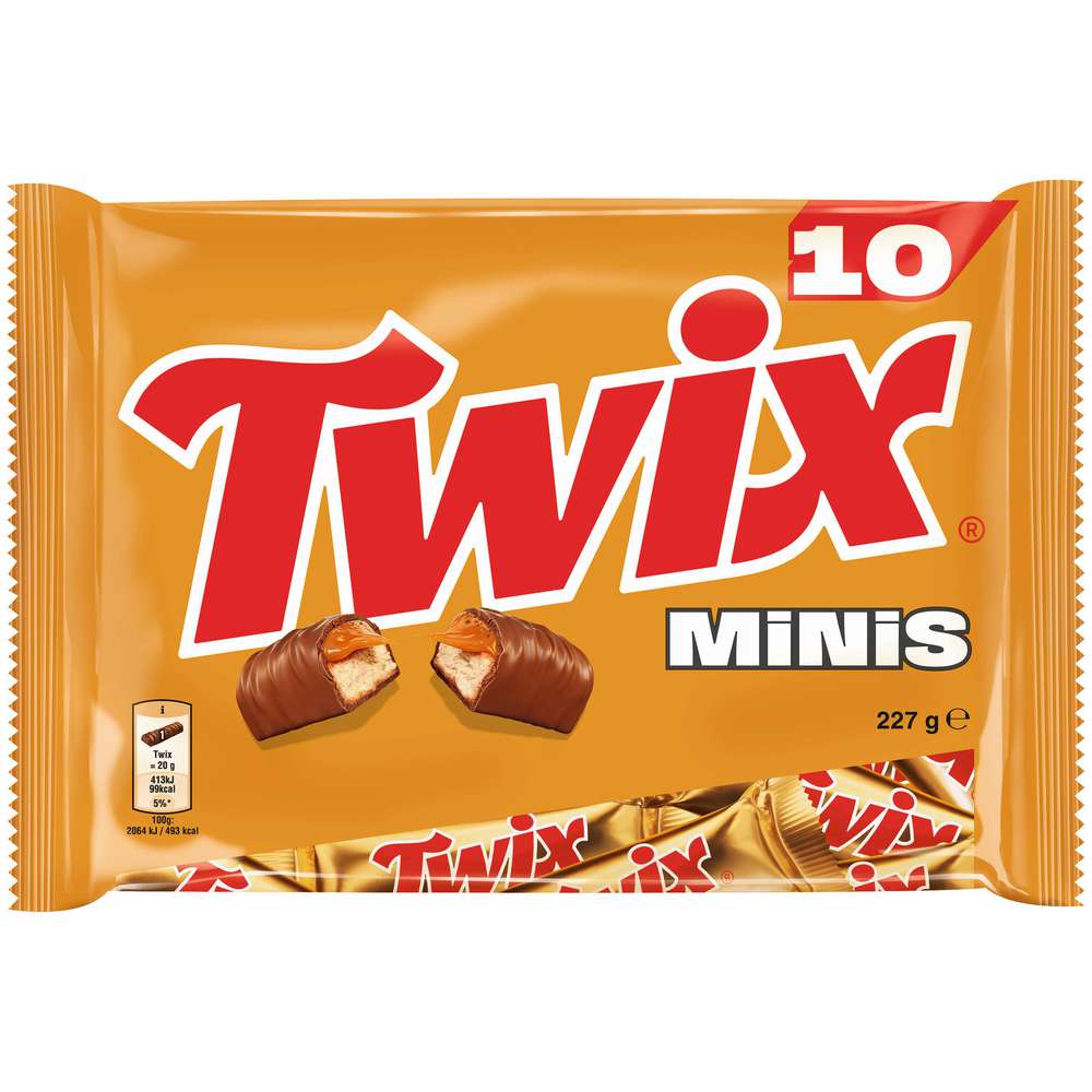 Produktabbildung Twix Mini Schoko-Karamell-Riegel