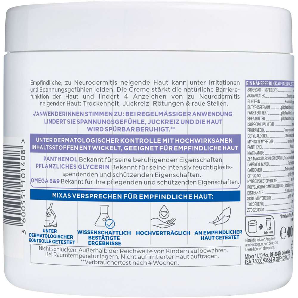 Produktabbildung Mixa Bodybalm, Panthenol Comfort