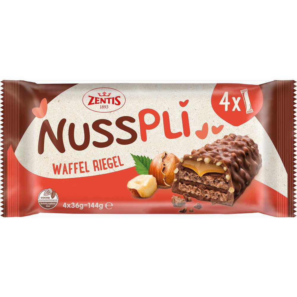 Produktabbildung Nusspli Waffelriegel