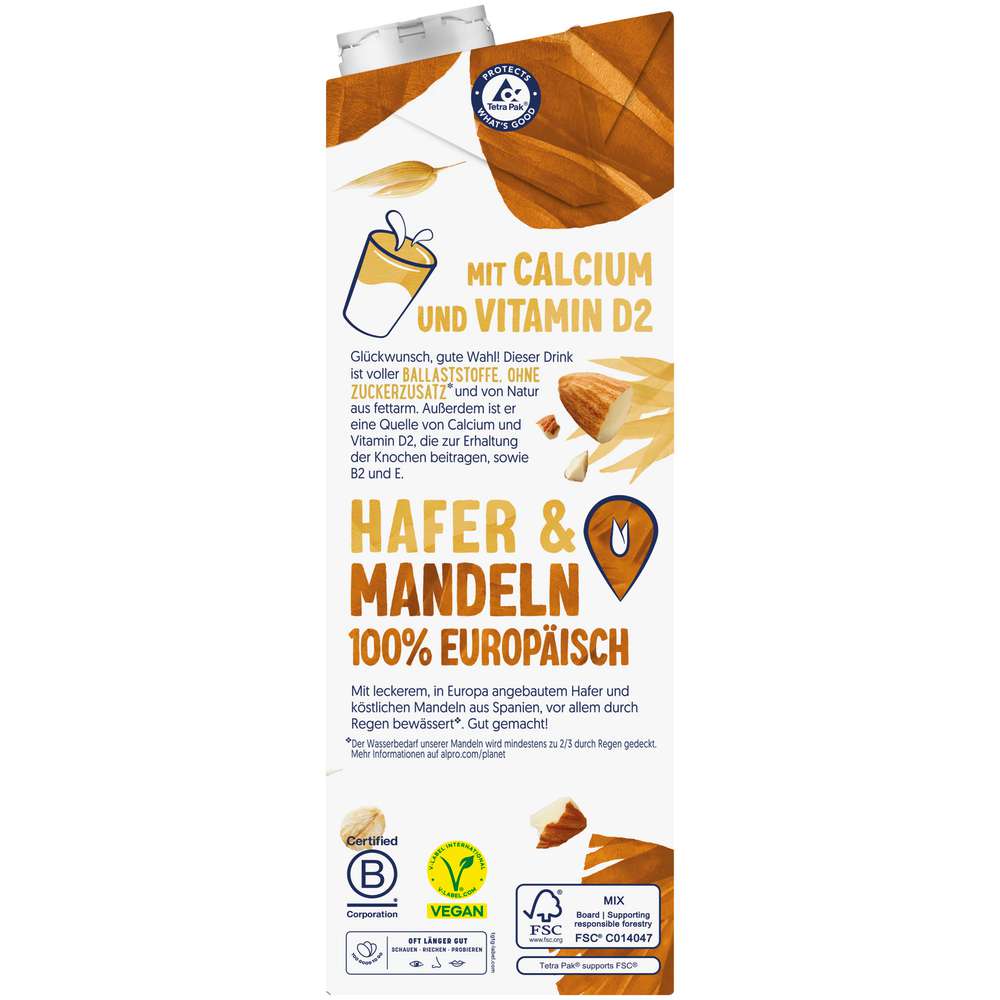 Produktabbildung Alpro Sojadrink Hafer-Mandel