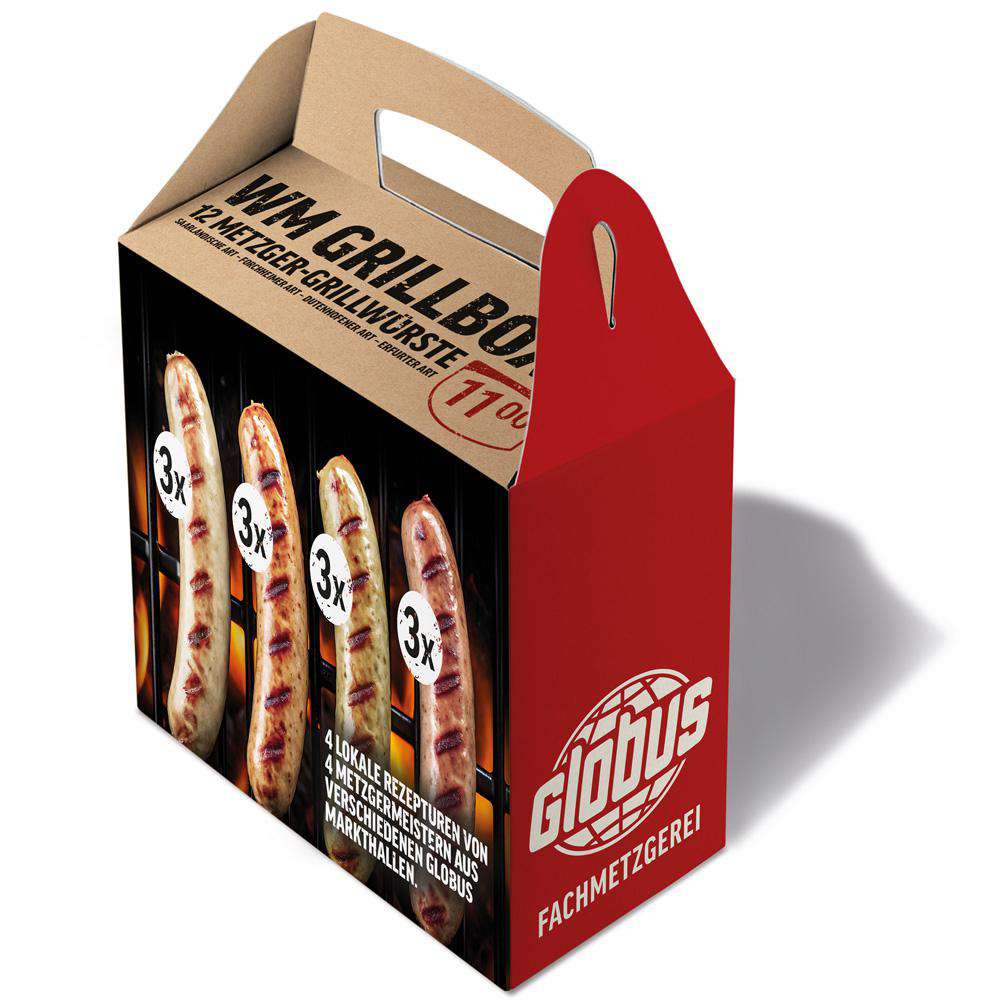 Produktabbildung GLOBUS Fachmetzgerei GLOBUS WM-Grillbox mit Würstchen aus verschiedenen Regionen