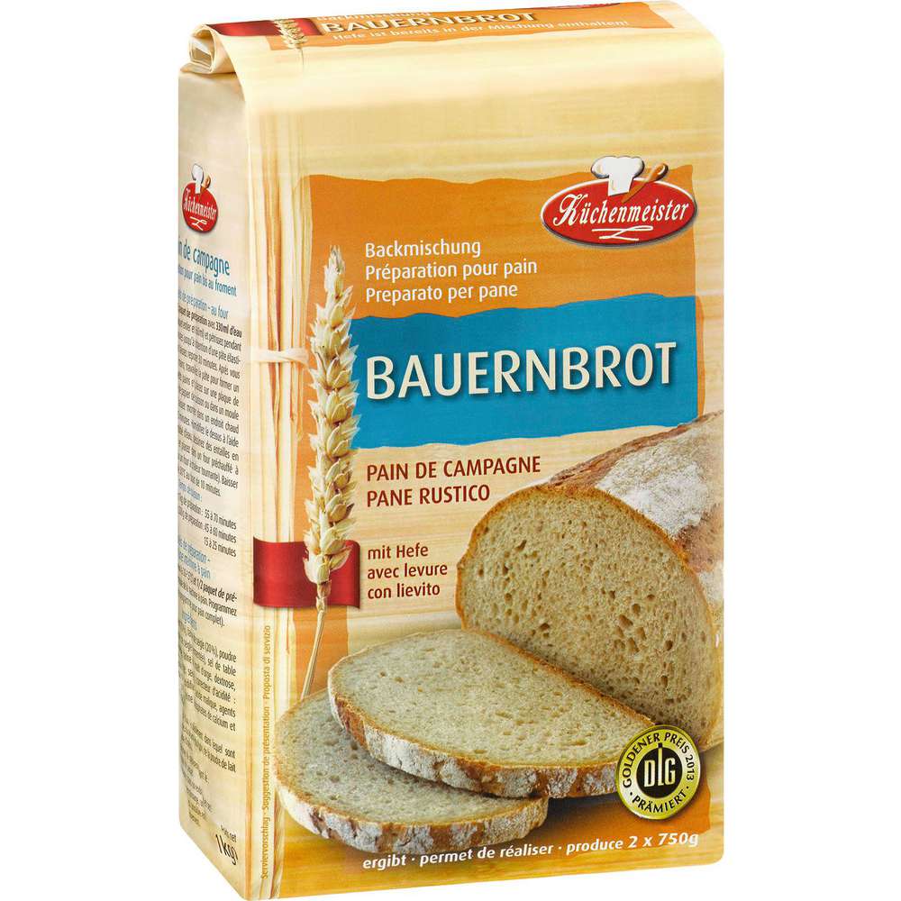 Produktabbildung Küchenmeister Brotbackmischung, Bauernbrot