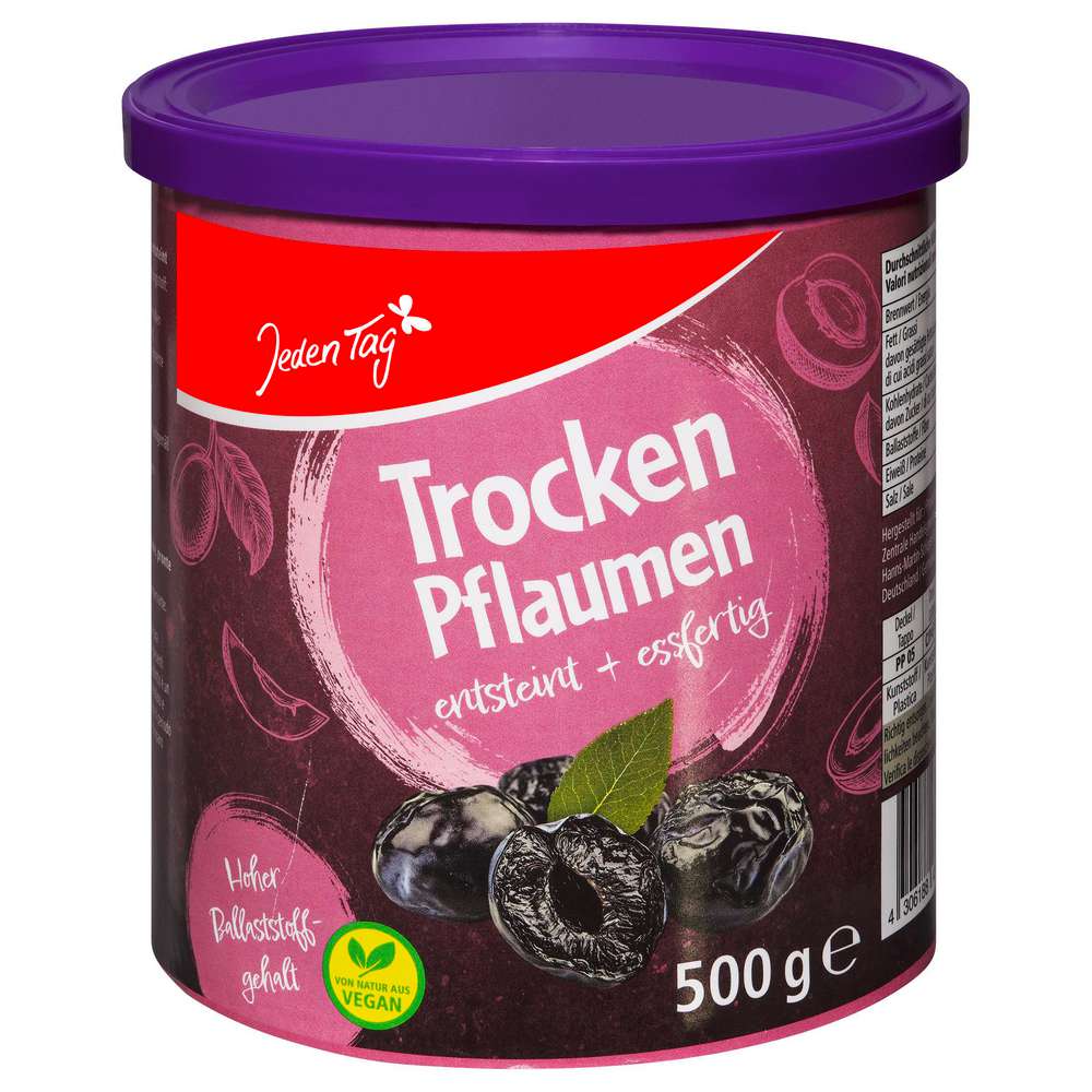 Produktabbildung Jeden Tag Trocken-Pflaumen, essfertig & entsteint